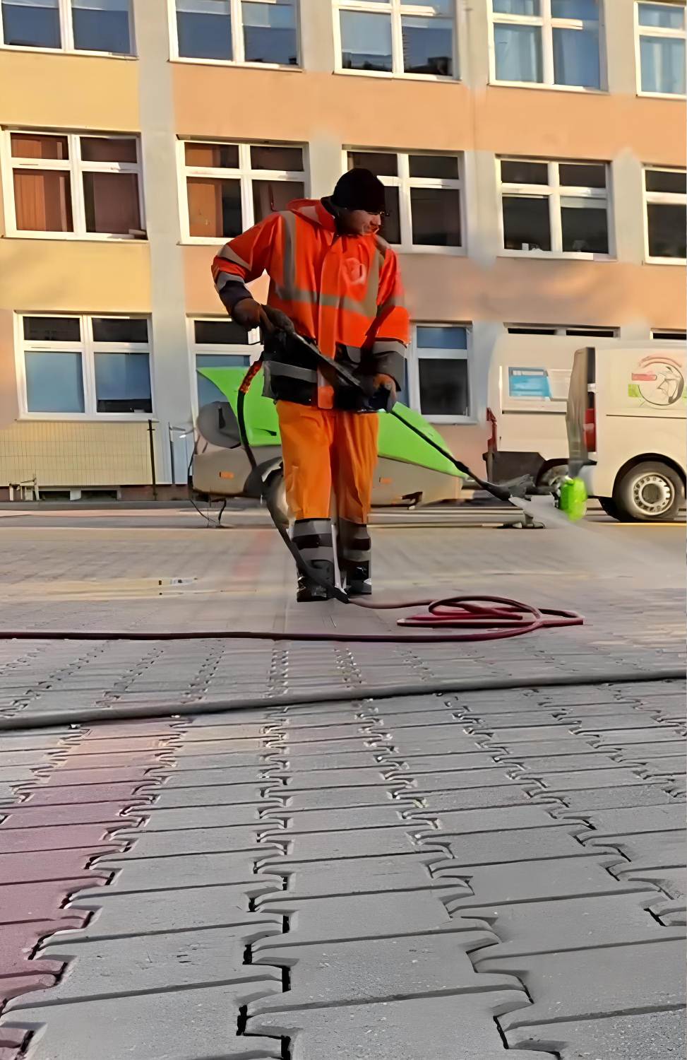 Mycie parkingów w Kościanie