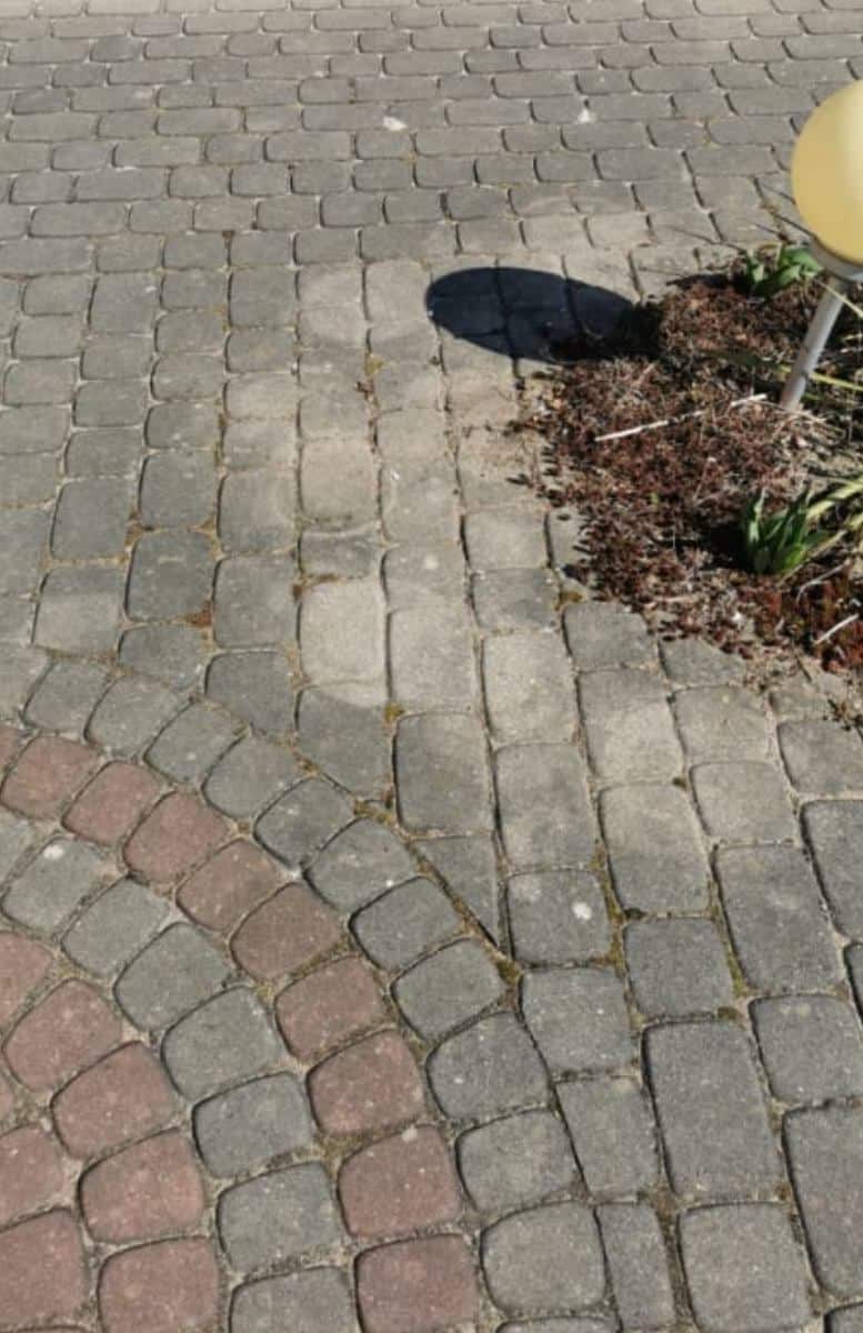 Mycie bruku w Olsztynie